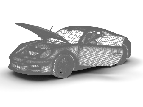 Porsche 911 Carrera 2025 S HQ Modello 3D