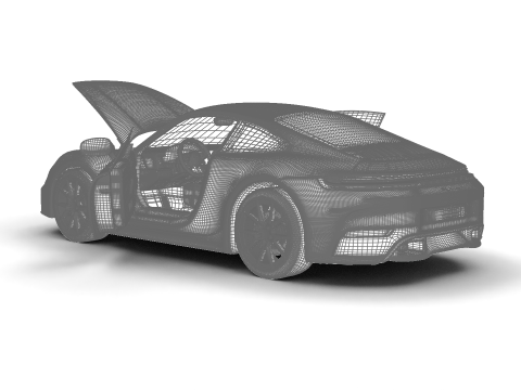 Porsche 911 Carrera 2025 S HQ Modello 3D