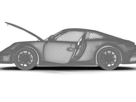 Porsche 911 Carrera 2025 S HQ Modello 3D