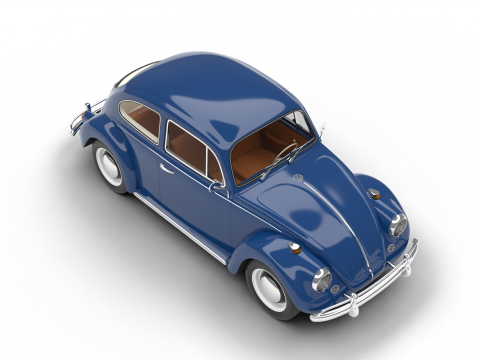 Volkswagen Beetle 1300 1963 Modelo 3D
