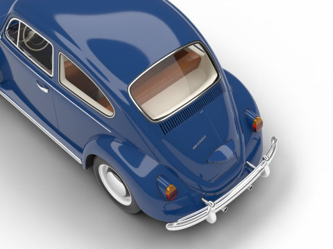 Volkswagen Beetle 1300 1963 Modelo 3D