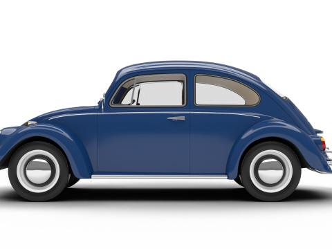 Volkswagen Beetle 1300 1963 Modelo 3D