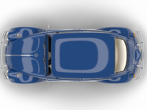Volkswagen Beetle 1300 1963 Modelo 3D