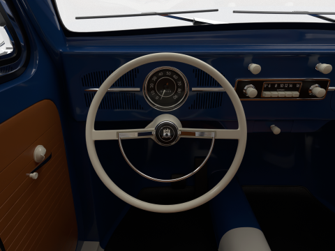 Volkswagen Beetle 1300 1963 Modelo 3D