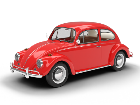 Volkswagen Beetle 1300 1963 3D Model