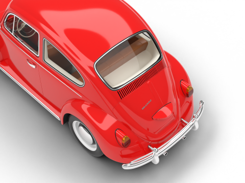 Volkswagen Beetle 1300 1963 Modelo 3D