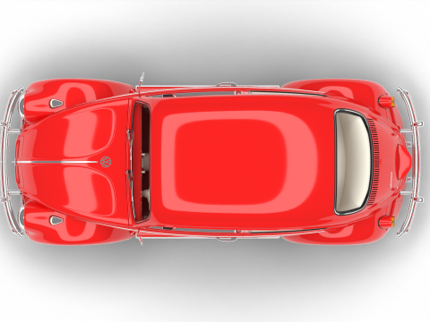 Volkswagen Beetle 1300 1963 Modelo 3D