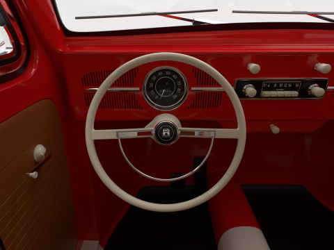 Volkswagen Beetle 1300 1963 Modelo 3D