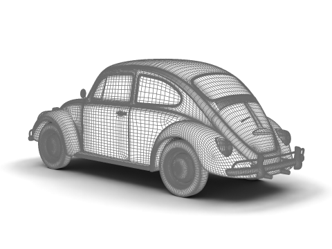 Volkswagen Beetle 1300 1963 Modelo 3D