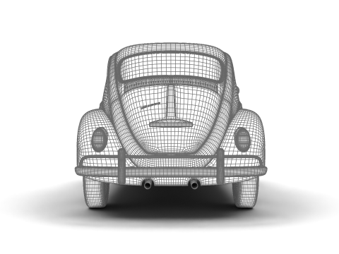 Volkswagen Beetle 1300 1963 Modelo 3D