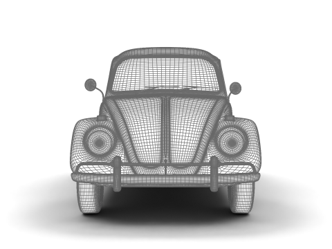 Volkswagen Beetle 1300 1963 Modelo 3D