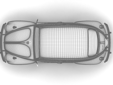 Volkswagen Beetle 1300 1963 Modelo 3D