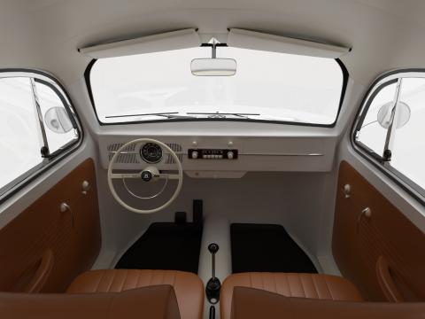 Volkswagen Beetle 1300 1963 3D Model