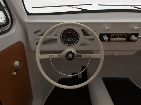Volkswagen Beetle 1300 1963 3D Model