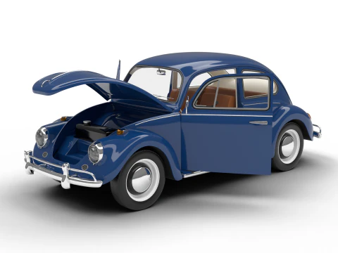 Volkswagen Beetle 1300 1963 Markas Besar Model 3D