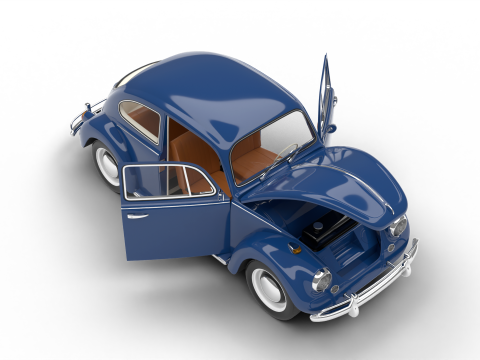 Volkswagen Beetle 1300 1963 HQ Modelo 3D