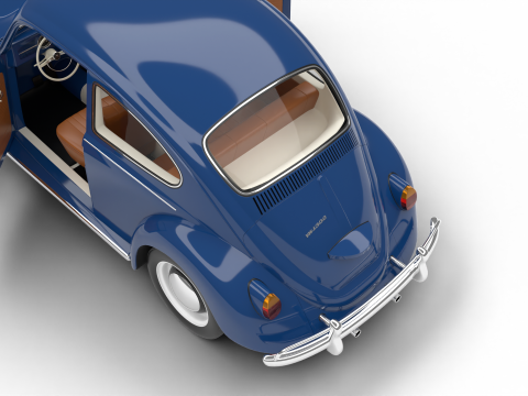 Volkswagen Beetle 1300 1963 HQ Modelo 3D