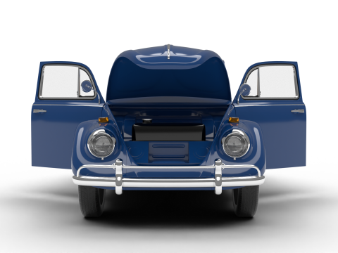 Volkswagen Beetle 1300 1963 HQ Modelo 3D