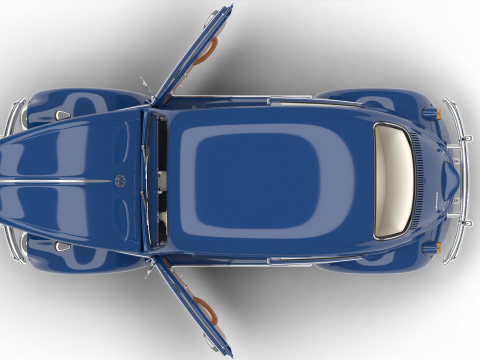 Volkswagen Beetle 1300 1963 HQ Modelo 3D