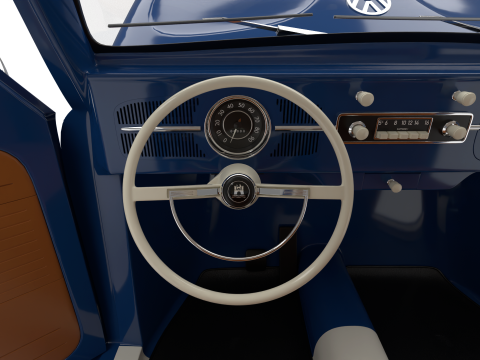 Volkswagen Beetle 1300 1963 HQ Modelo 3D