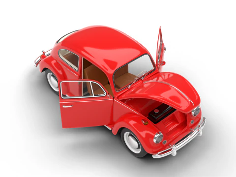 Volkswagen Beetle 1300 1963 HQ 3D Model
