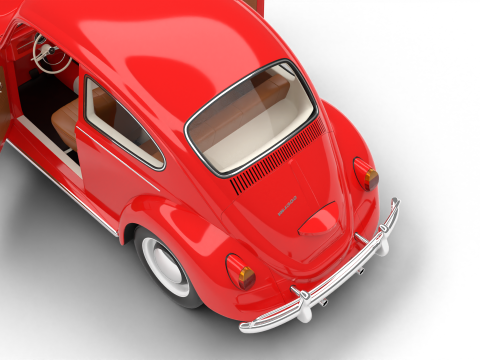 Volkswagen Beetle 1300 1963 HQ Modello 3D