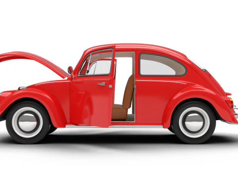 Volkswagen Beetle 1300 1963 HQ 3D Model
