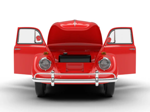 Volkswagen Beetle 1300 1963 HQ 3D Model