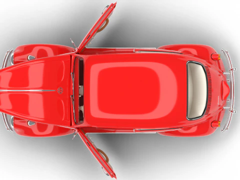 Volkswagen Beetle 1300 1963 HQ 3D Model