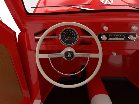 Volkswagen Beetle 1300 1963 HQ Modello 3D