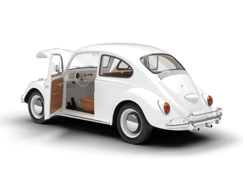 Volkswagen Beetle 1300 1963 HQ 3D Model