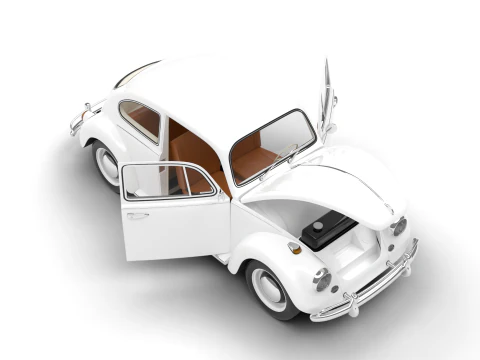 Volkswagen Beetle 1300 1963 HQ 3D Model