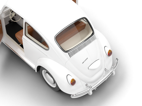 Volkswagen Beetle 1300 1963 HQ Modello 3D