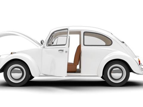 Volkswagen Beetle 1300 1963 HQ Modello 3D
