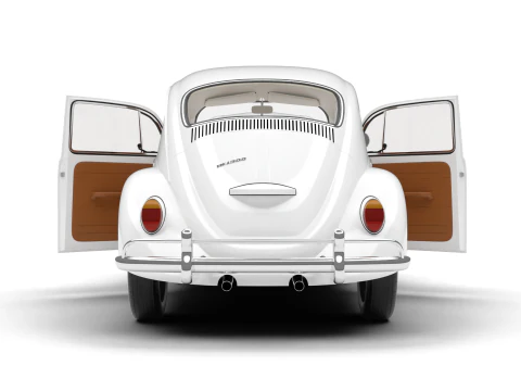 Volkswagen Beetle 1300 1963 HQ 3D Model