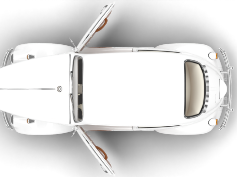 Volkswagen Beetle 1300 1963 HQ Modello 3D