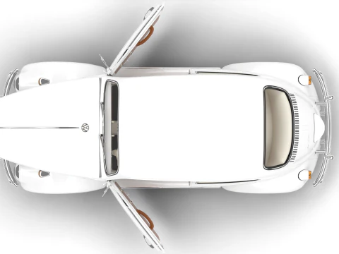 Volkswagen Beetle 1300 1963 HQ 3D Model