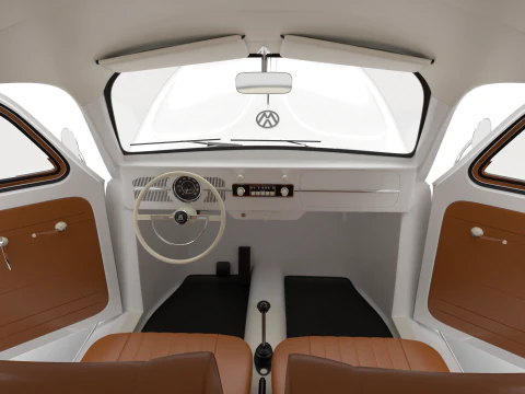 Volkswagen Beetle 1300 1963 HQ 3D Model