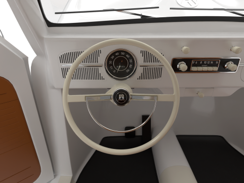 Volkswagen Beetle 1300 1963 HQ Modello 3D