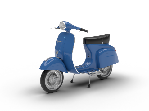 Vespa 125 ET3 1967 3D Модель