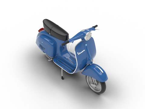 Vespa 125 ET3 1967 3D Model