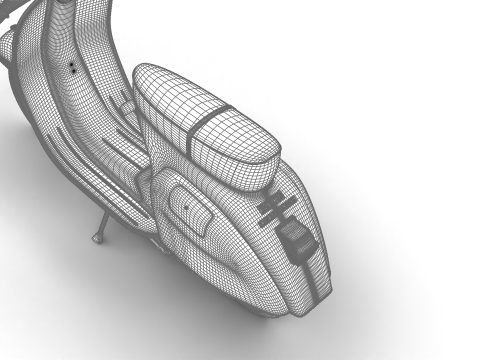 Vespa 125 ET3 1967 3D Model