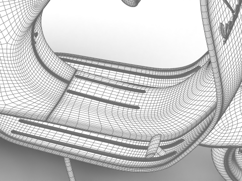 Vespa 125 ET3 1967 3D Model