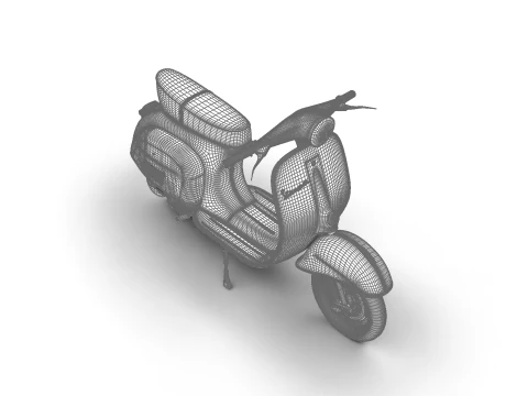 Vespa 125 ET3 1967 3D Model