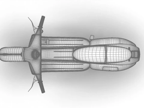Vespa 125 ET3 1967 3D Model