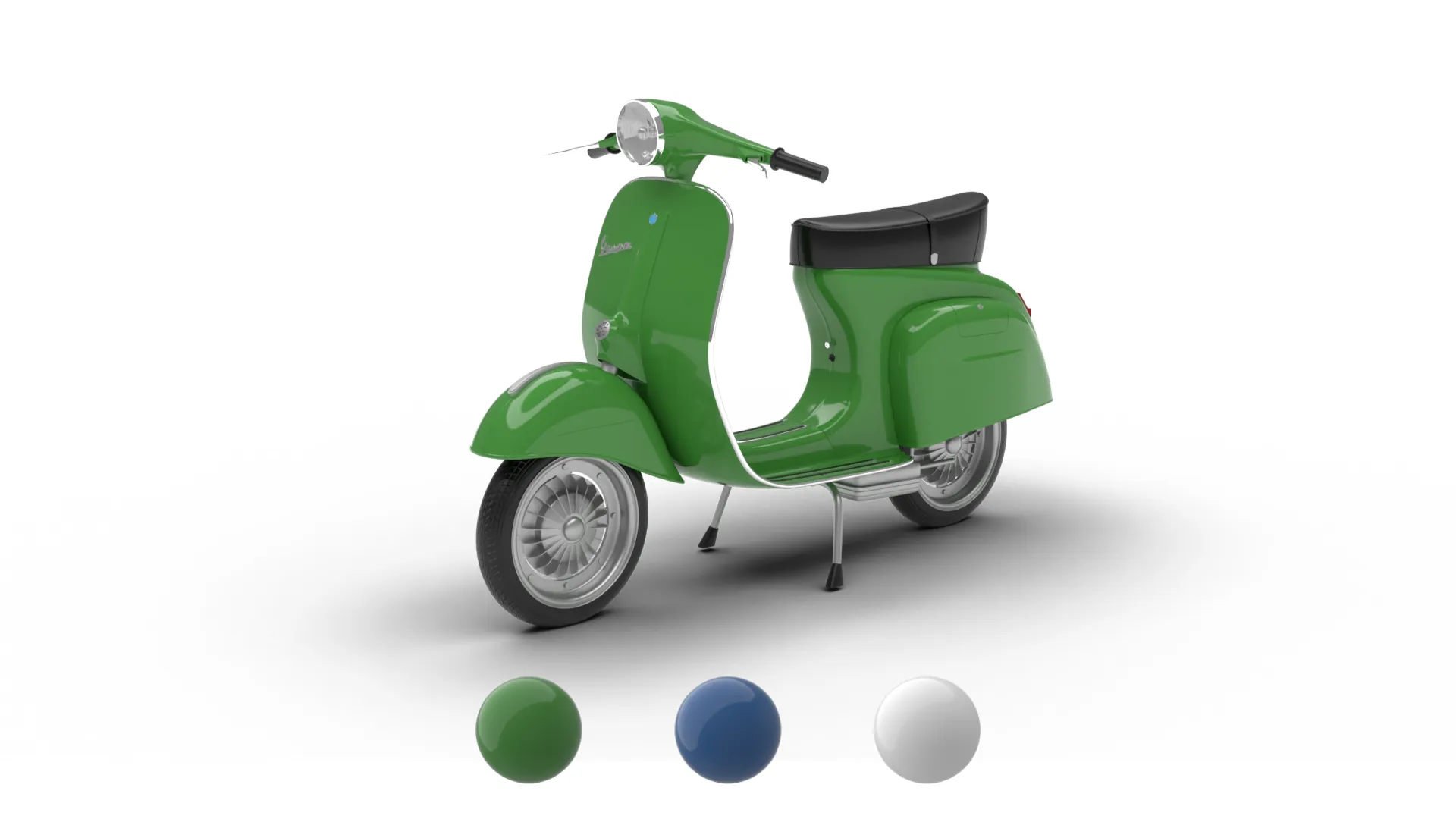 Vespa 125 ET3 1967 3D Model .c4d .max .obj .3ds .fbx .stl .blend 