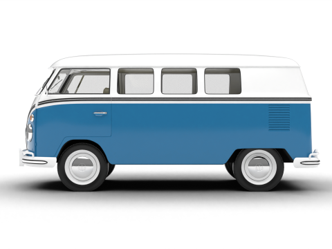 Volkswagen T1 Combi 1950 Modelo 3D