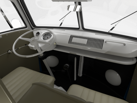 Volkswagen T1 Combi 1950 Modelo 3D