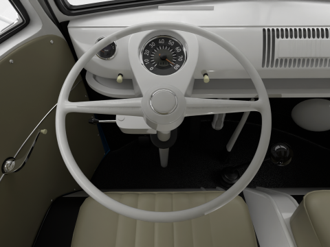 Volkswagen T1 Combi 1950 Modelo 3D