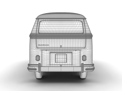 Volkswagen T1 Combi 1950 Modelo 3D